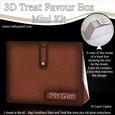 Leather Wallet Shaped Treat or Favour Box Mini Kit
