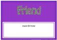 Birthday Diamonds Friend Matching Large Dl Insert