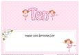 10th Birthday Ellie Large Dl Matching Insert