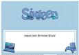 16th Birthday Bruce Large Dl Matching Insert