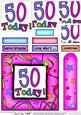 50th Birthday Quick Card with Pyramage