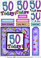 50th Birthday Quick Card with Pyramage