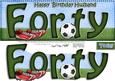 40th Birthday Husband Large Dl Quick Card N 3D Decoupage