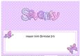 70th Birthday Iris Large Dl Matching Insert