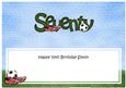 70th Birthday Simon Large Dl Matching Insert