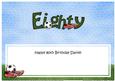 80th Birthday Daniel Large Dl Matching Insert