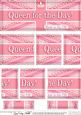 Uk Shabby Flag Queen for the Day Dl Side Stacker Topper
