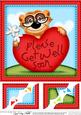 8 x 8 Frank Meerkat's Get Well Heart Scalloped Topper