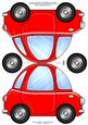Funky Car Shaped Card
