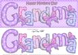Large Dl Mothers Day Grandma Butterflies Card & 3D Decoupage