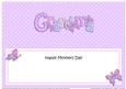 Mothers Day Grandma Butterflies Large Dl Matching Insert