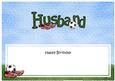 Birthday Husband Football Large Dl Matching Insert