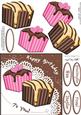 Fondant Fancies Birthday Cakes Quick Card N 3D Decoupage