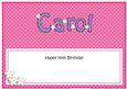70th Birthday Carol Matching Large Dl Insert
