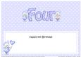 4th Birthday Large Dl Matching Large Dl Insert