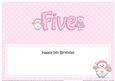 5th Birthday Large Dl Matching Large Dl Insert