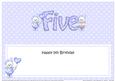 5th Birthday Large Dl Matching Large Dl Insert