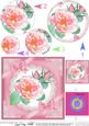 Rose and Lace Circle Pyramage Topper
