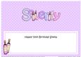 70th Birthday Sheila Large Dl Matching Insert