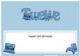 12th Birthday Large Dl Matching Large Dl Insert