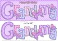 Large Dl Birthday Grandma Butterflies Card & 3D Decoupage