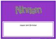 19th Birthday Large Dl Matching Large Dl Insert
