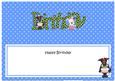 Scottie & Westie Dog Bithday Matching Large Dl Insert