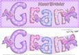 Large Dl Birthday Gran Butterflies Card & 3D Decoupage