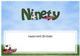 90th Birthday Large Dl Matching Large Dl Insert