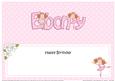 Birthday Ebony Ballerinas Large Dl Insert