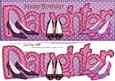 Large Dl Birthday Daughter Shoes Quick Card 3D Decoupage