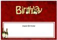 Birthday Champagne Matching Large Dl Insert