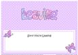 Sorry You're Leaving Butterflies Large Dl Matching Insert