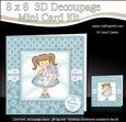8 x 8 3D Liz's Flowers Mini Kit with 3D Decoupage