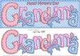 Large Dl Mothers Day Grandma Butterflies Card & 3D Decoupage