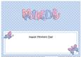 Mothers Day Butterflies Large Dl Matching Insert