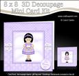 8 x 8 3D Girlz Roz's Cupcake Mini Kit with 3D Decoupage