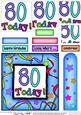 80th Birthday Quick Card with Pyramage