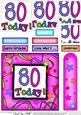 80th Birthday Quick Card with Pyramage
