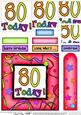 80th Birthday Quick Card with Pyramage