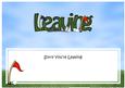 Sorry You're Leaving Large Dl Matching Insert