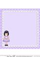 8 x 8 Girlz Roz's Cupcake Matching Square Insert Panel