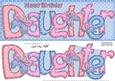 Large Dl Birthday Daughter Butterflies Card & 3D Decoupage