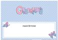 Birthday Grandma Butterflies Large Dl Matching Insert