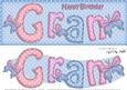 Large Dl Birthday Gran Butterflies Card & 3D Decoupage