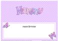 Birthday Mummy Butterflies Large Dl Matching Insert