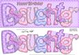 Large Dl Birthday Daughter Butterflies Card & 3D Decoupage
