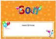 Birthday Son Matching Large Dl Insert