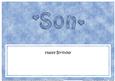 Birthday Son Matching Large Dl Insert