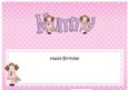 Birthday Mummy Matching Large Dl Insert